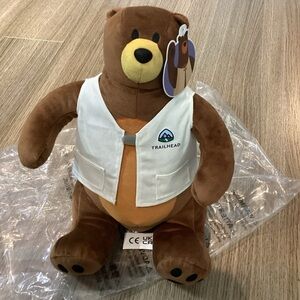 Salesforce Codey Plush Brown Bear with‎ Trailhead Canvas Vest – NWT